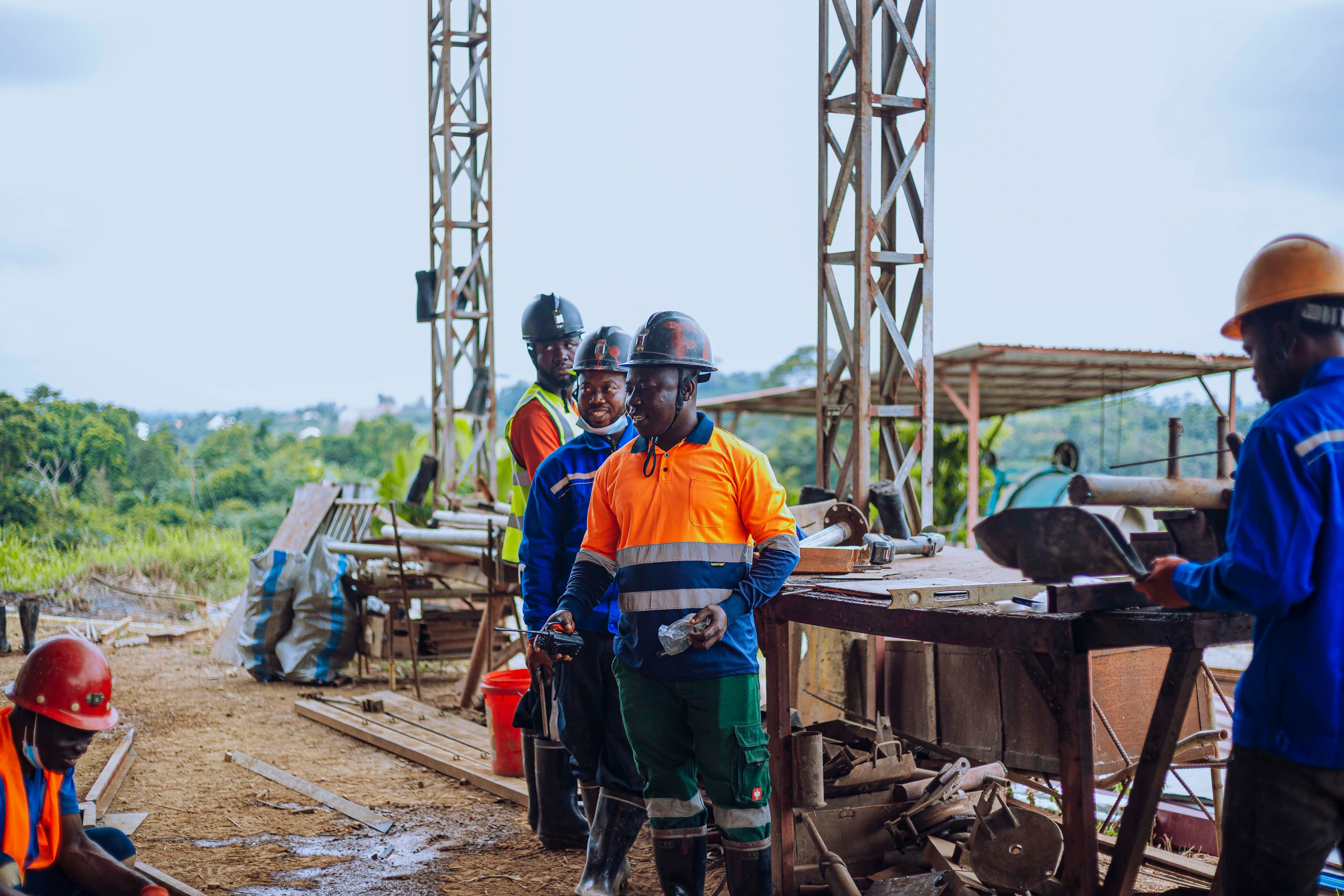 Smart Micky Limited team at mining site