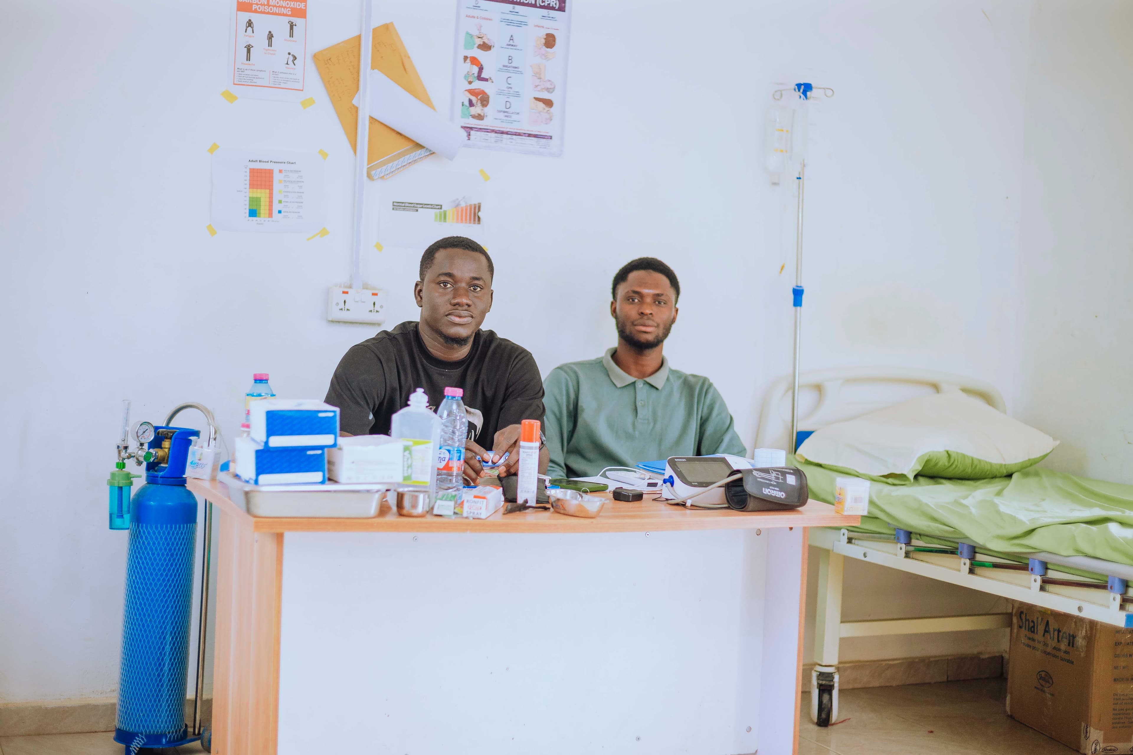 Medical attendants ready to support the workforce